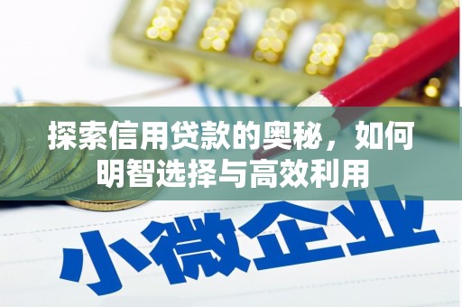 平昌探索信用贷款的奥秘，如何明智选择与高效利用