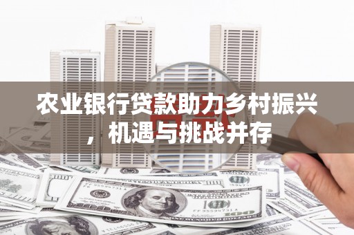 平昌农业银行贷款助力乡村振兴，机遇与挑战并存
