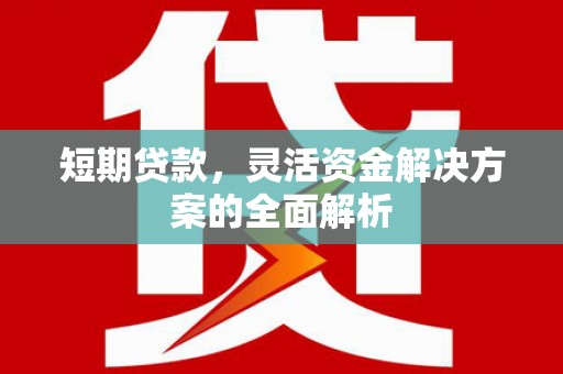平昌短期贷款，灵活资金解决方案的全面解析
