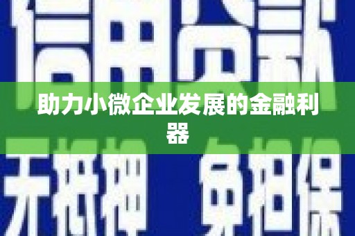 平昌助力小微企业发展的金融利器