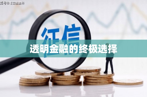 平昌透明金融的终极选择